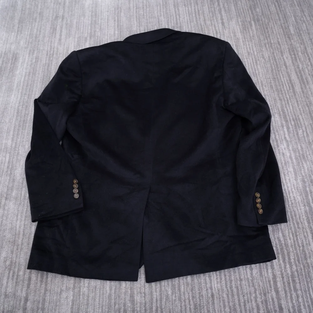 Lords of London Mens Black 100% Camel Hair Blazer Sport Coat 48L B1002